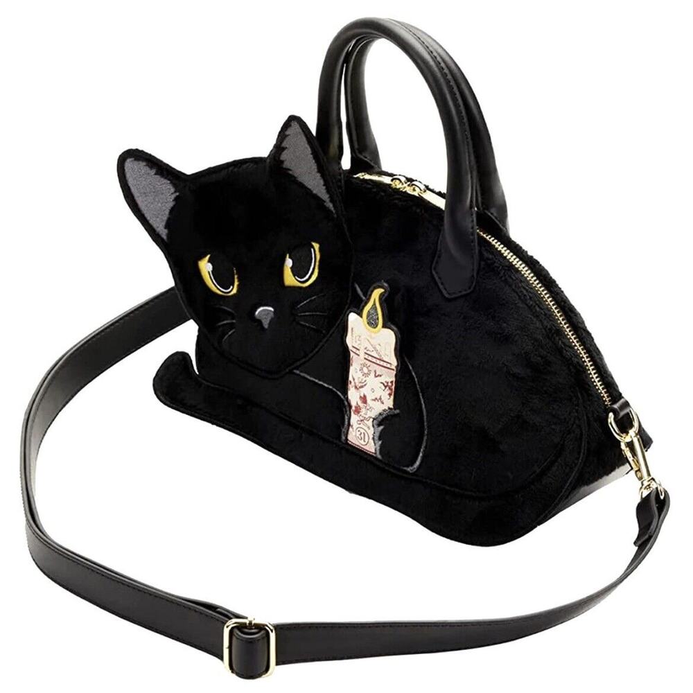 Loungefly Hocus Pocus Crossbody Handbag Purse Binx Cat Candle Disney NWT